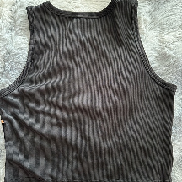 Black and Orange Spider Web Tank Top - Picture 2 of 2